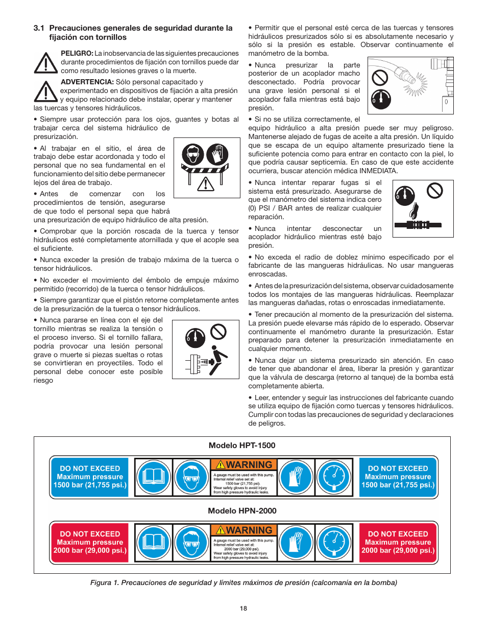 Enerpac HPT-Series User Manual | Page 18 / 50