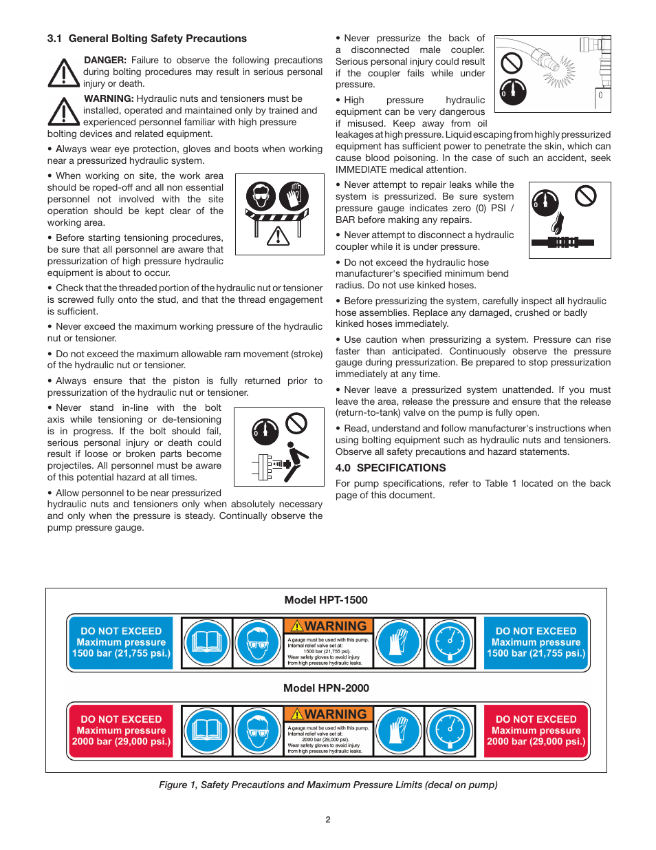 Enerpac HPT-Series User Manual | Page 2 / 50