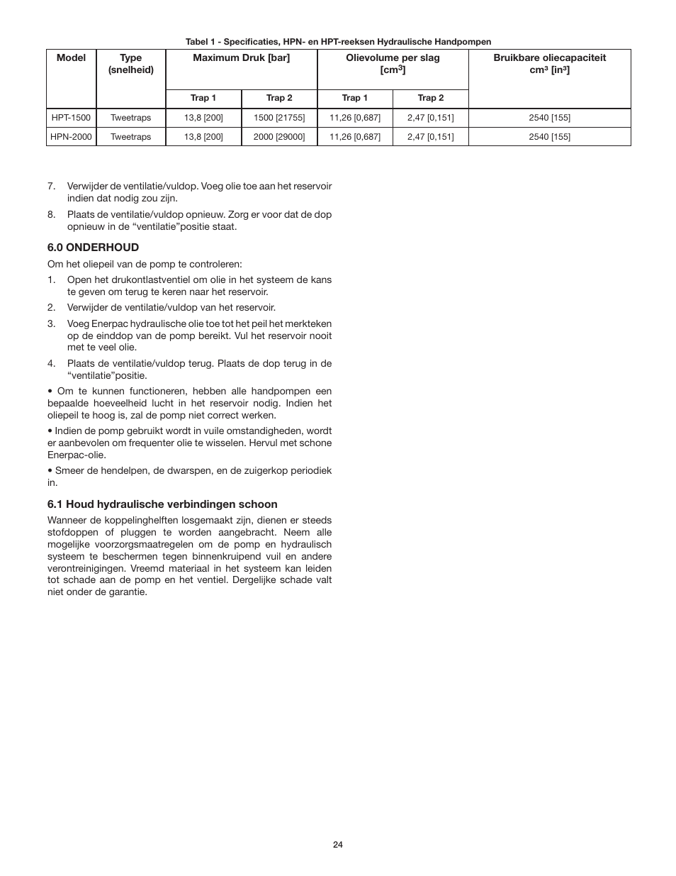 Enerpac HPT-Series User Manual | Page 24 / 50