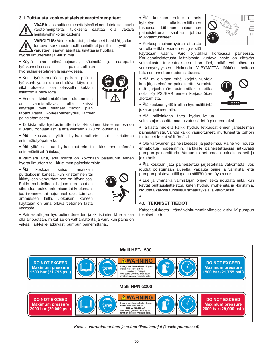 Enerpac HPT-Series User Manual | Page 30 / 50