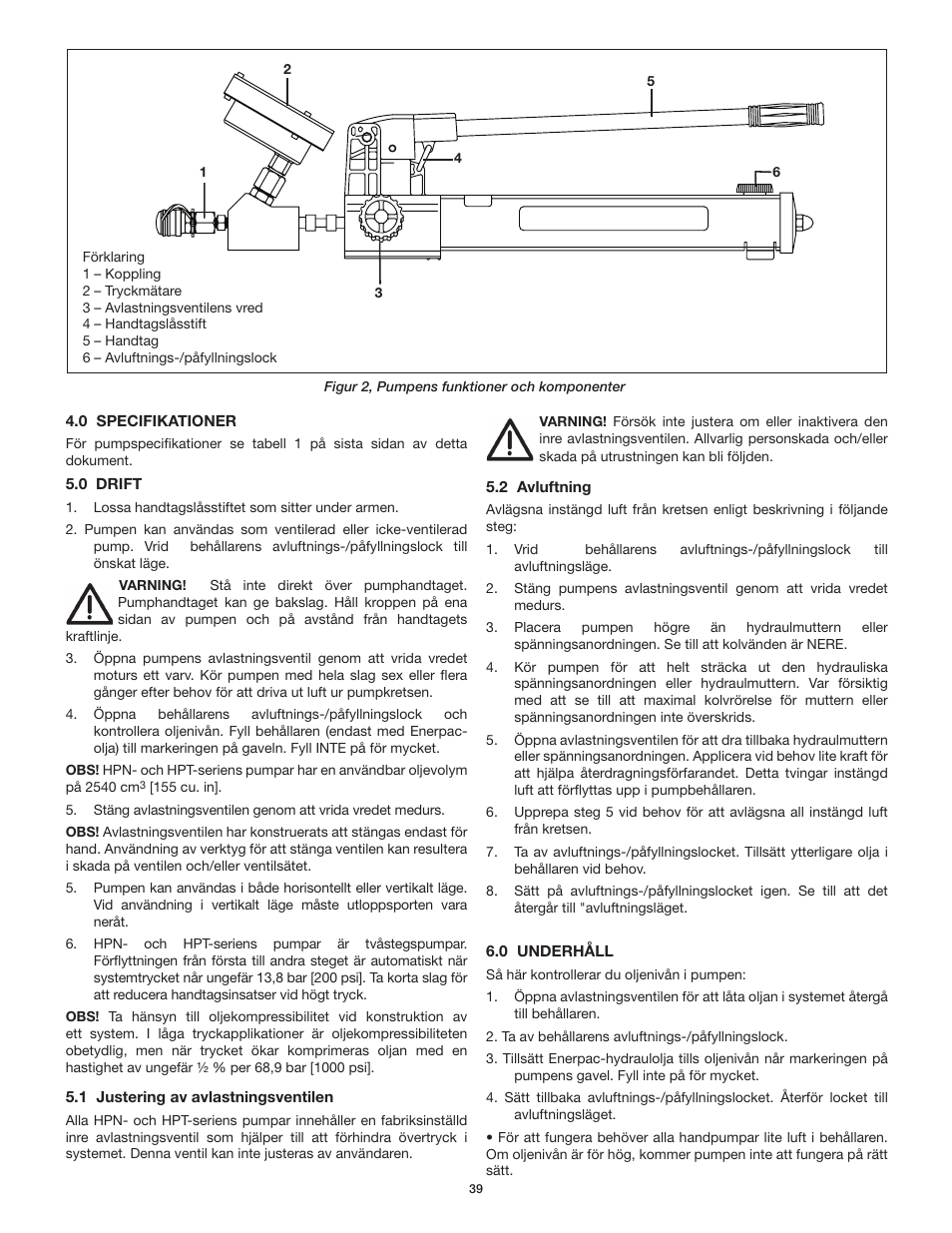 Enerpac HPT-Series User Manual | Page 39 / 50