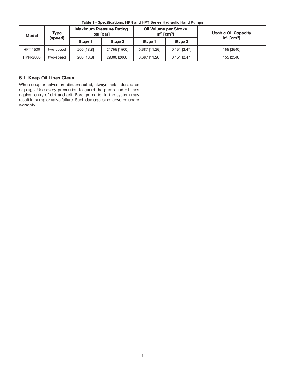 Enerpac HPT-Series User Manual | Page 4 / 50