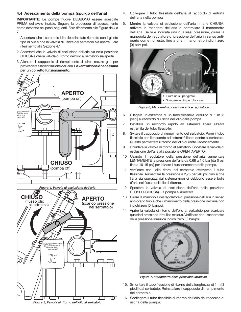 Aperto, Chiuso | Enerpac ATP-Series User Manual | Page 29 / 106