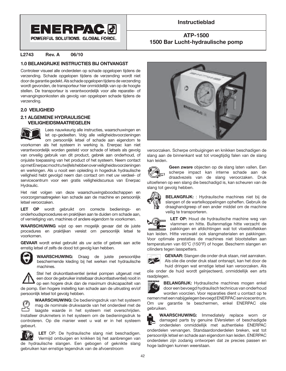 Enerpac ATP-Series User Manual | Page 42 / 106