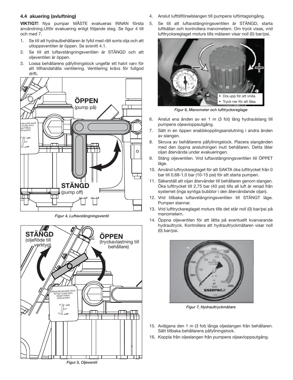 Öppen, Stängd | Enerpac ATP-Series User Manual | Page 78 / 106