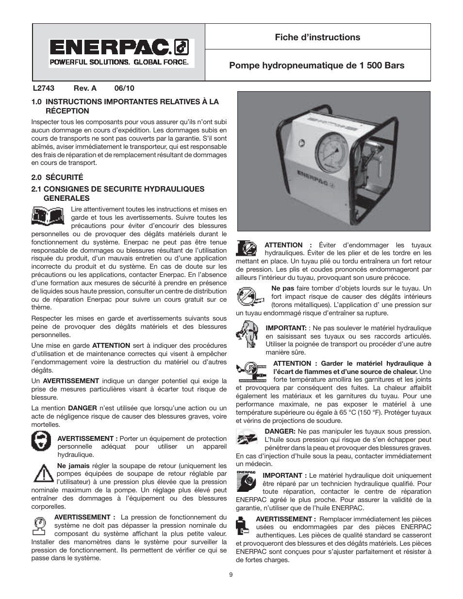 Enerpac ATP-Series User Manual | Page 9 / 106