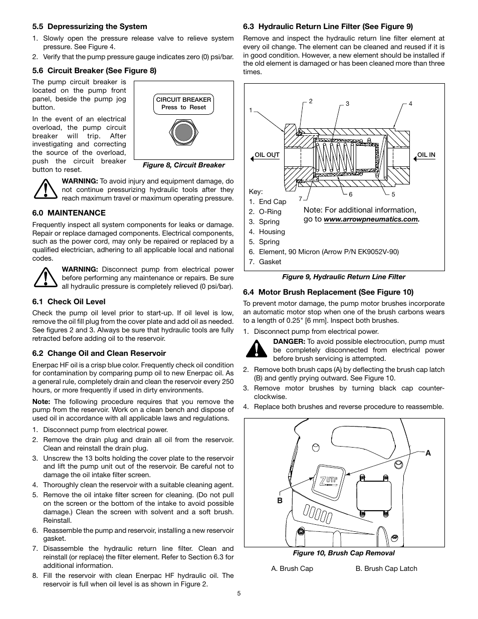 Enerpac ZUTP-Series User Manual | Page 5 / 8