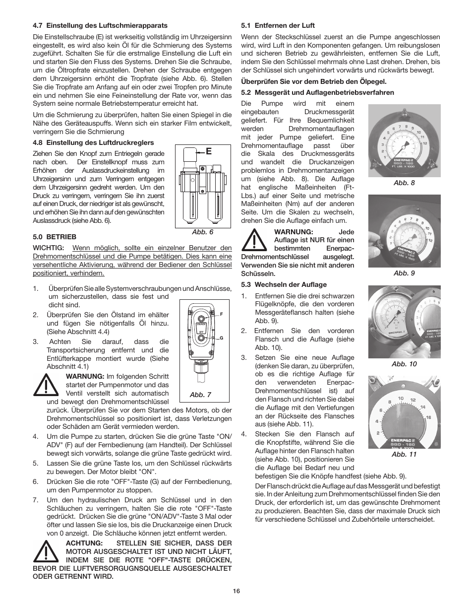 Enerpac ZA4T-Series User Manual | Page 16 / 76