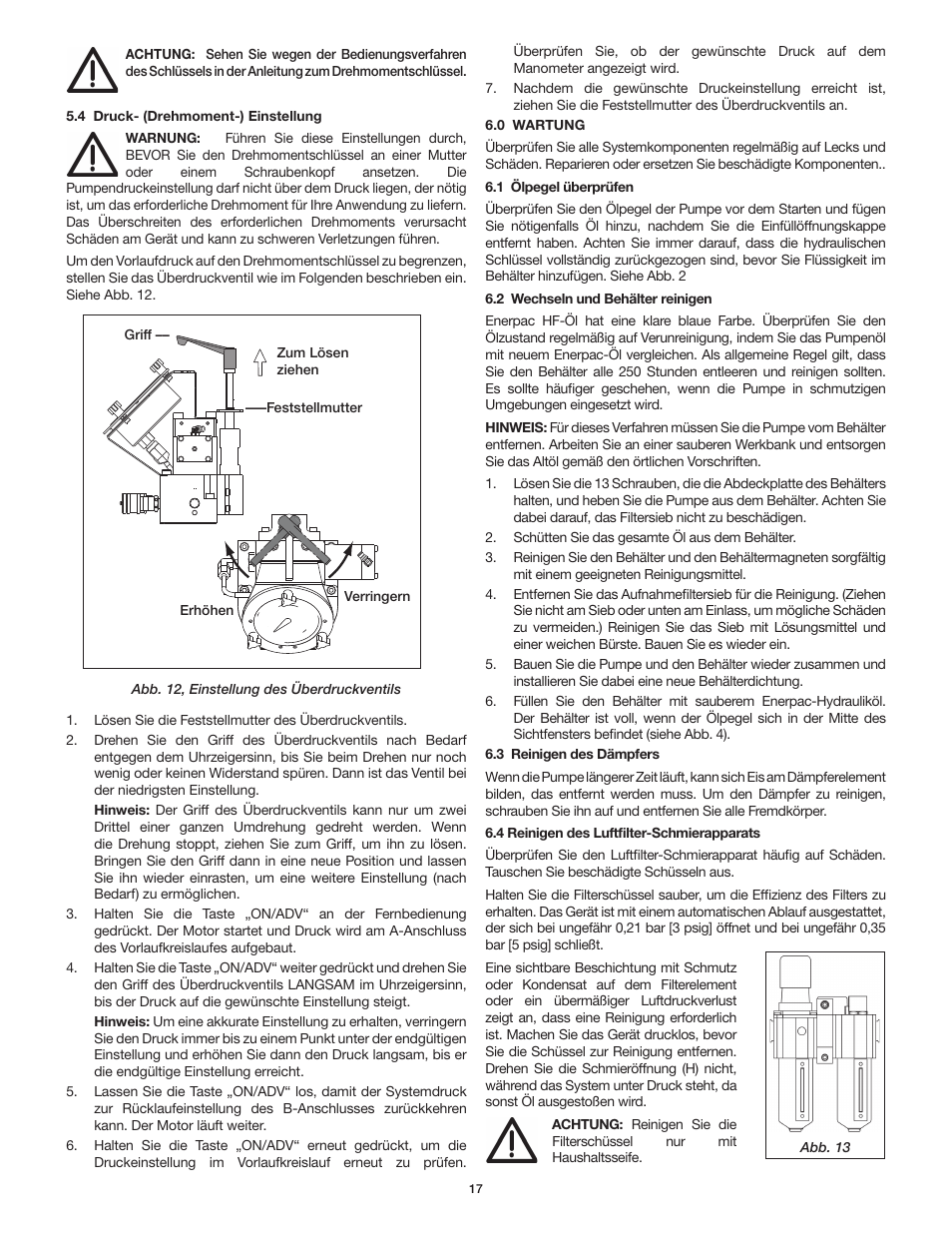 Enerpac ZA4T-Series User Manual | Page 17 / 76