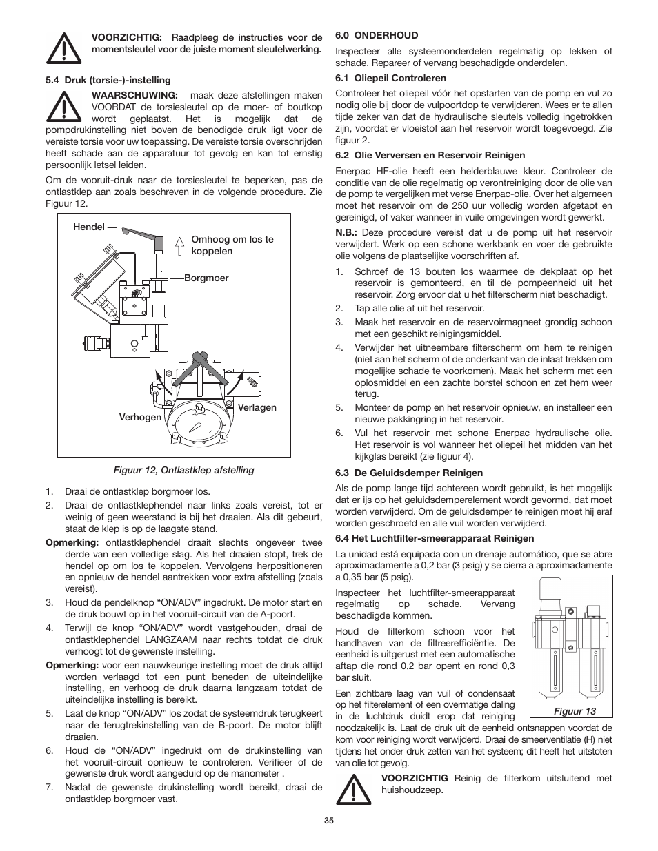 Enerpac ZA4T-Series User Manual | Page 35 / 76