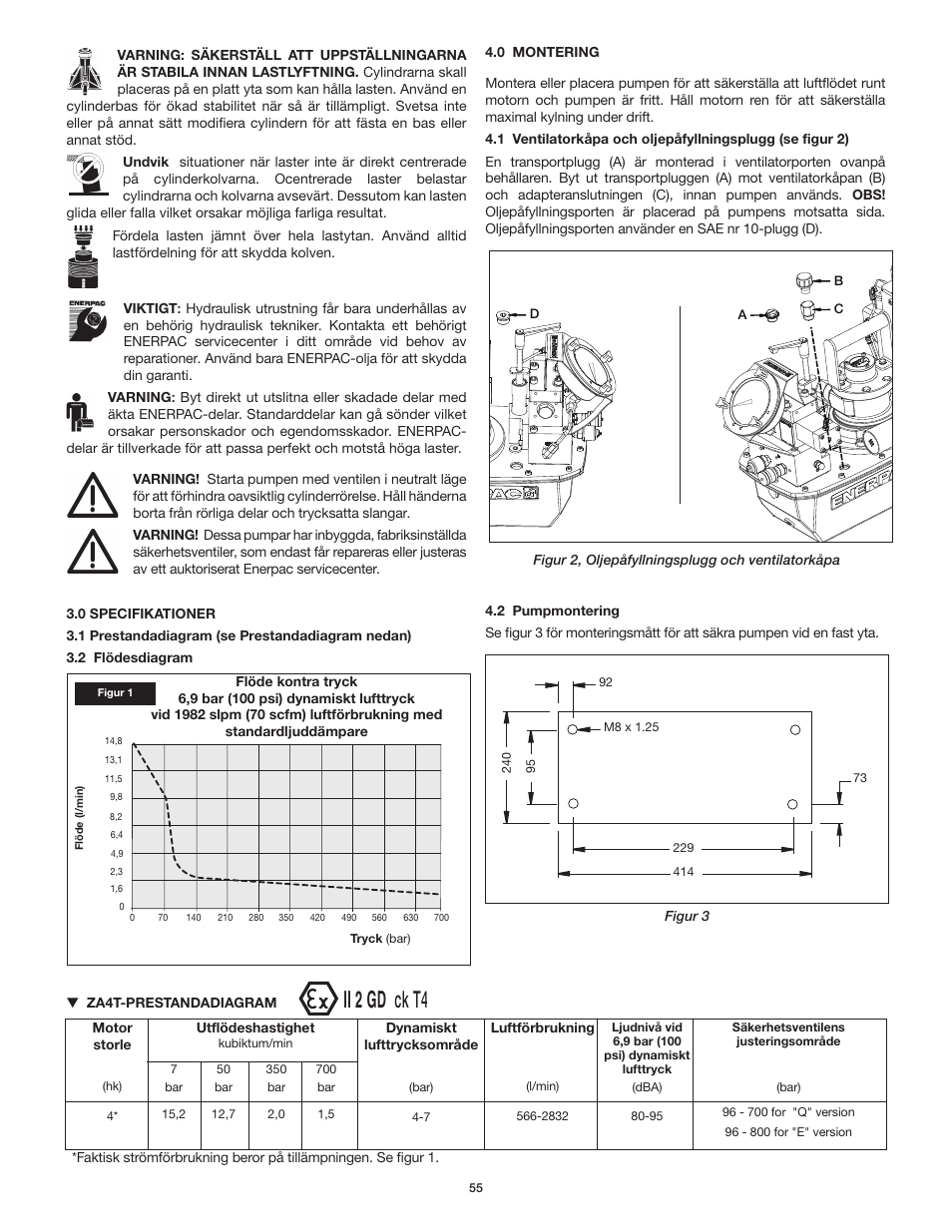 Ii 2 gd ck t4 | Enerpac ZA4T-Series User Manual | Page 55 / 76