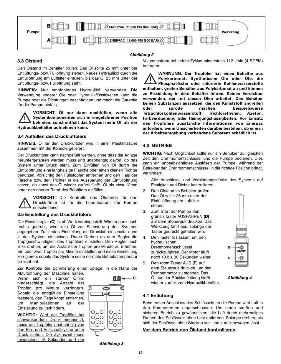 Enerpac PTA-Series User Manual | Page 12 / 40