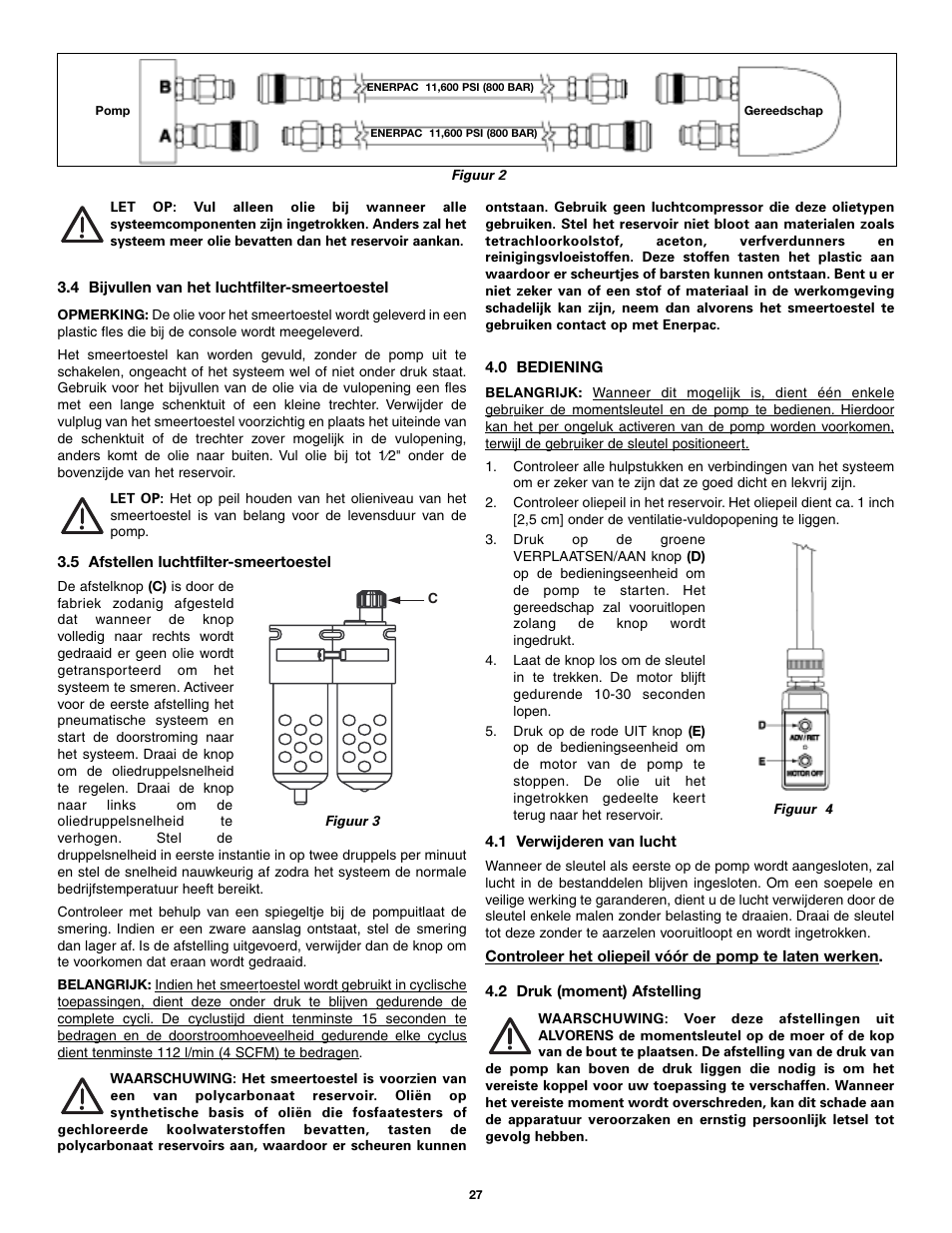 Enerpac PTA-Series User Manual | Page 27 / 40