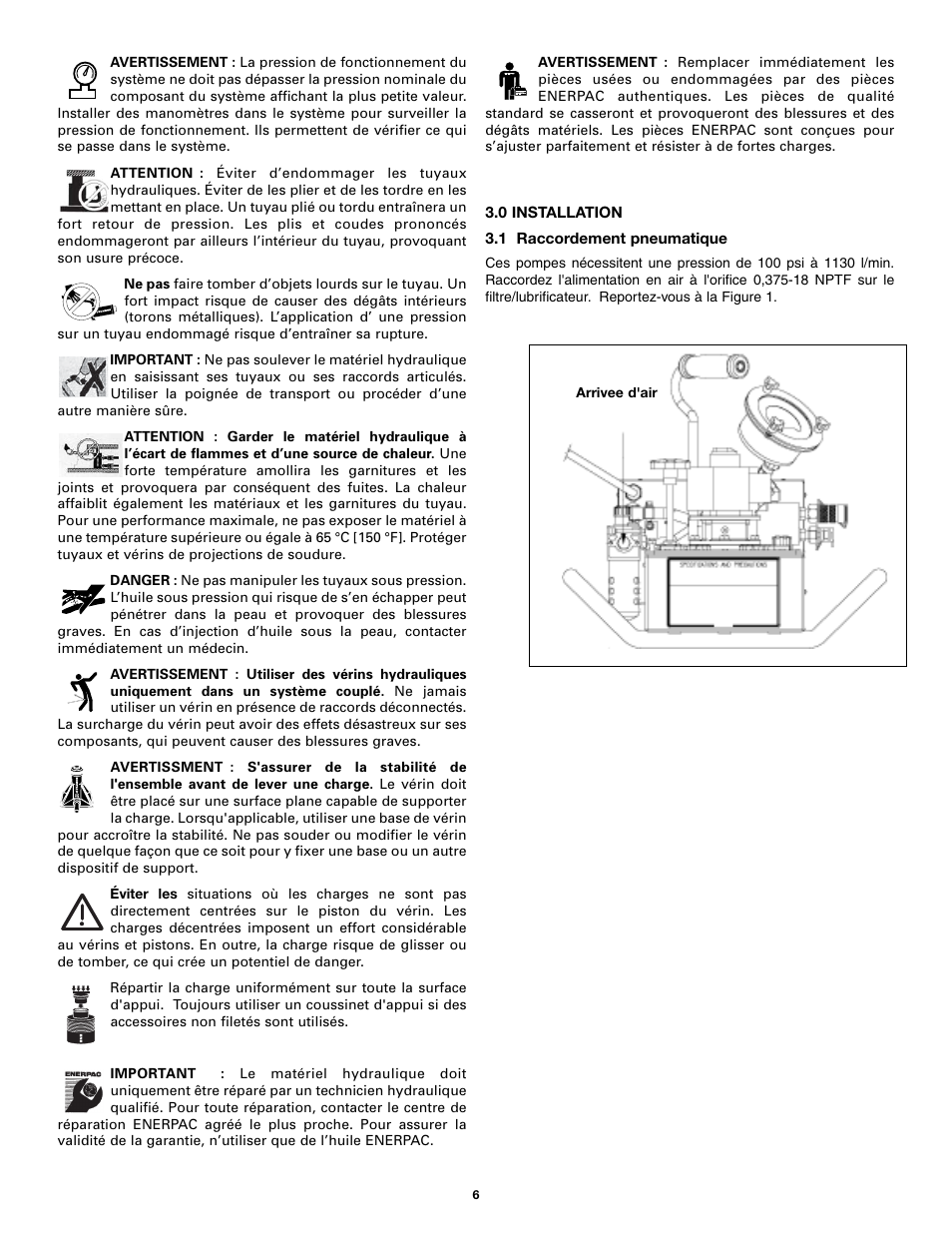 Enerpac PTA-Series User Manual | Page 6 / 40