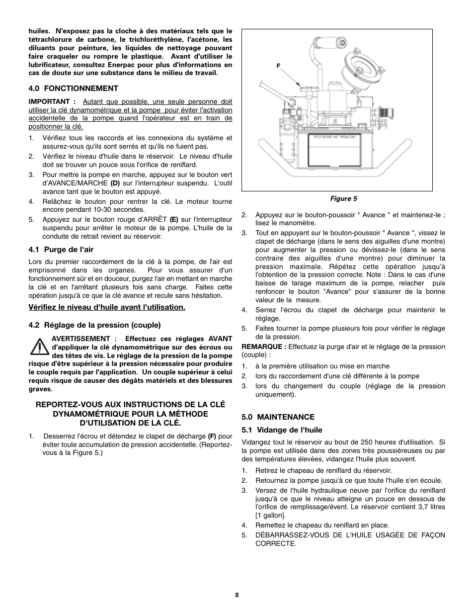 Enerpac PTA-Series User Manual | Page 8 / 40