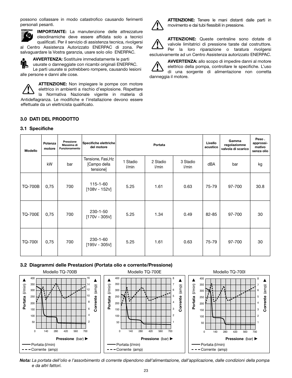 Enerpac TQ-700E User Manual | Page 23 / 88