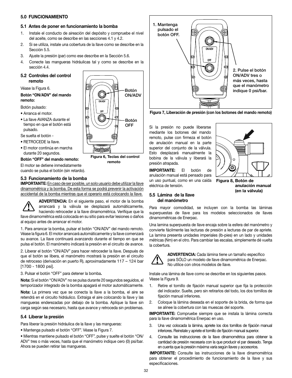 Enerpac TQ-700E User Manual | Page 32 / 88