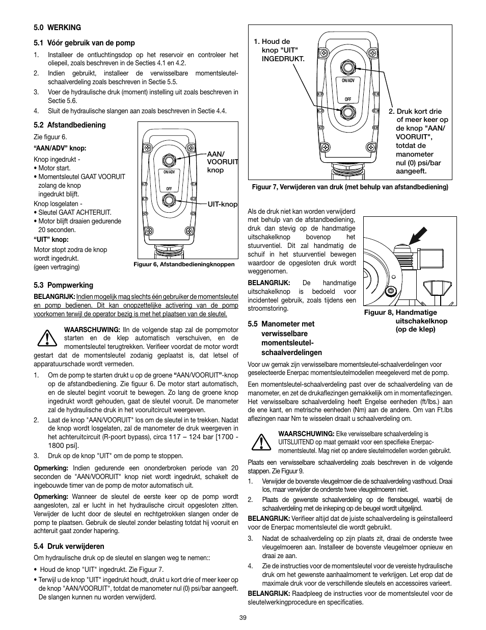 Enerpac TQ-700E User Manual | Page 39 / 88