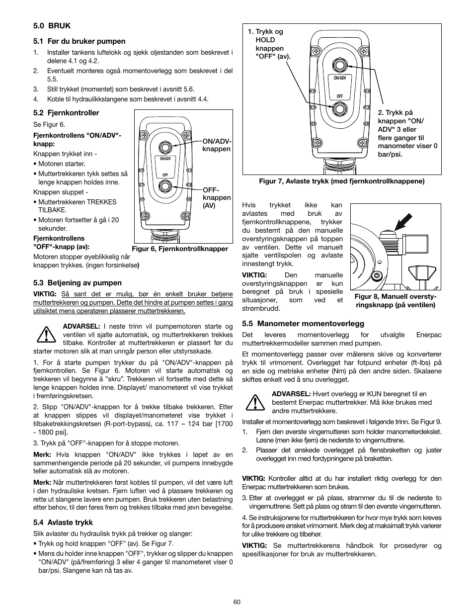 Enerpac TQ-700E User Manual | Page 60 / 88