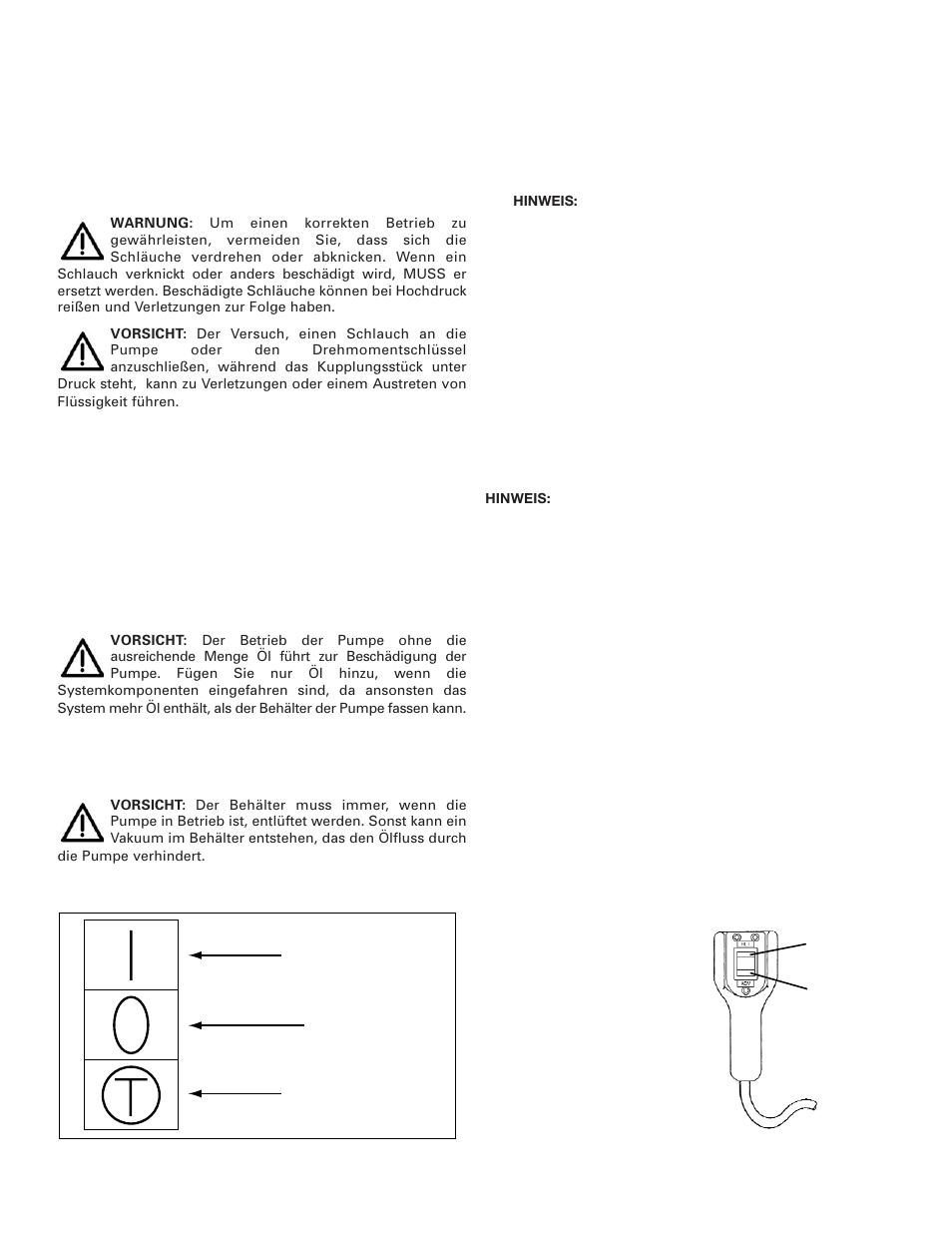 Vorlauf | Enerpac PME-Series User Manual | Page 15 / 36