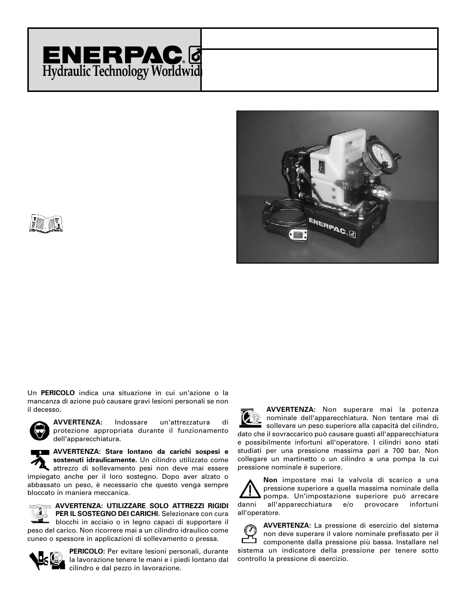 Hydraulic technology worldwide | Enerpac PME-Series User Manual | Page 18 / 36