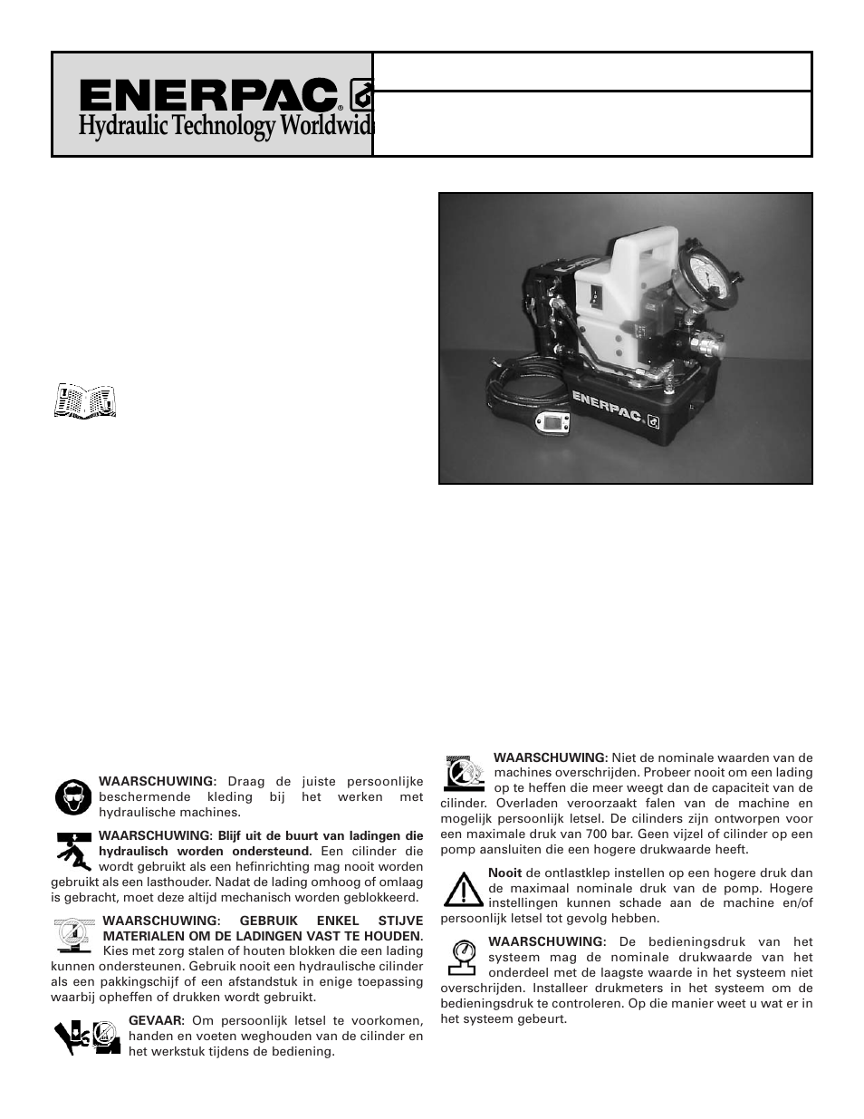 Hydraulic technology worldwide | Enerpac PME-Series User Manual | Page 30 / 36