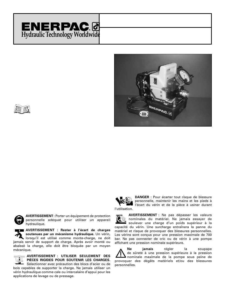 Hydraulic technology worldwide | Enerpac PME-Series User Manual | Page 6 / 36