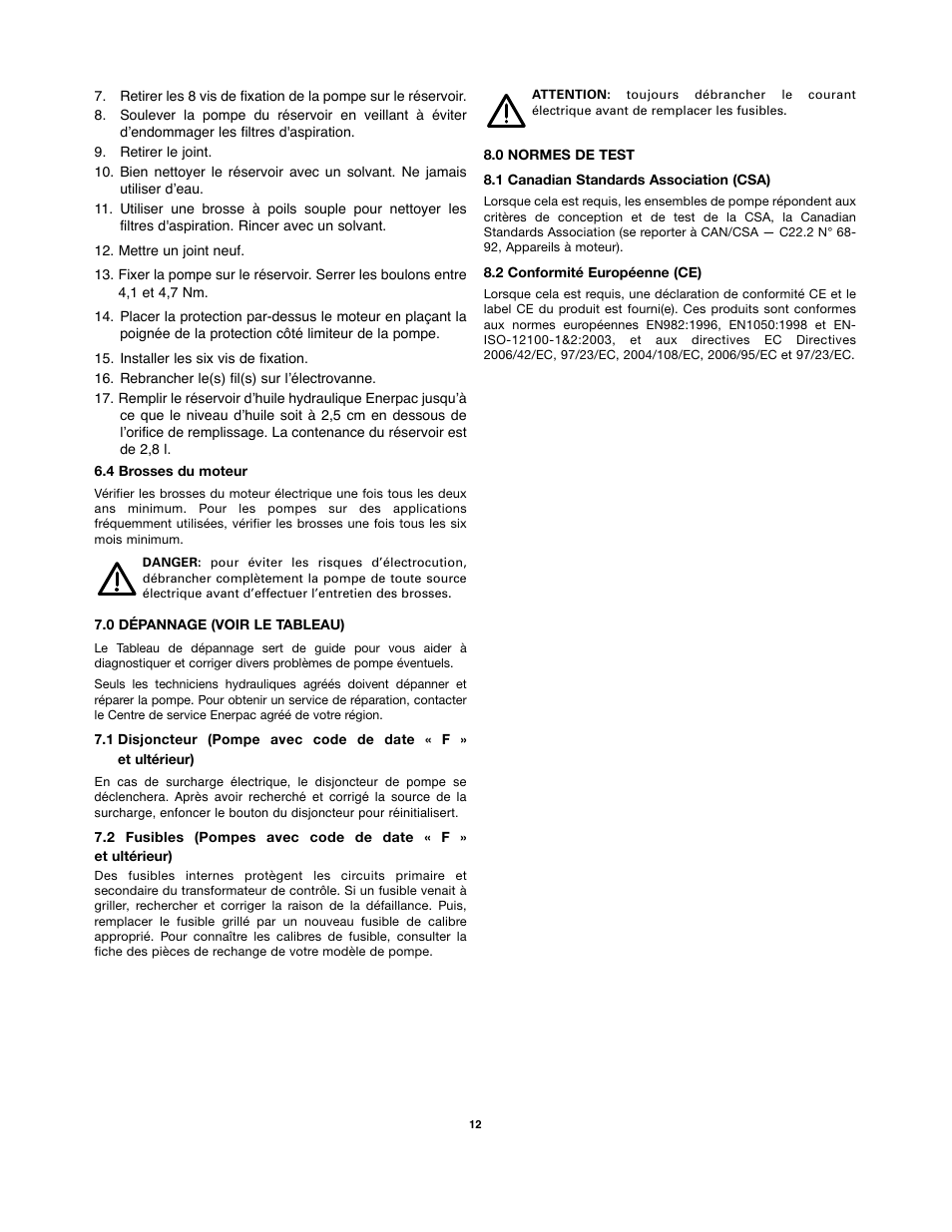 Enerpac PMU-Series User Manual | Page 12 / 48