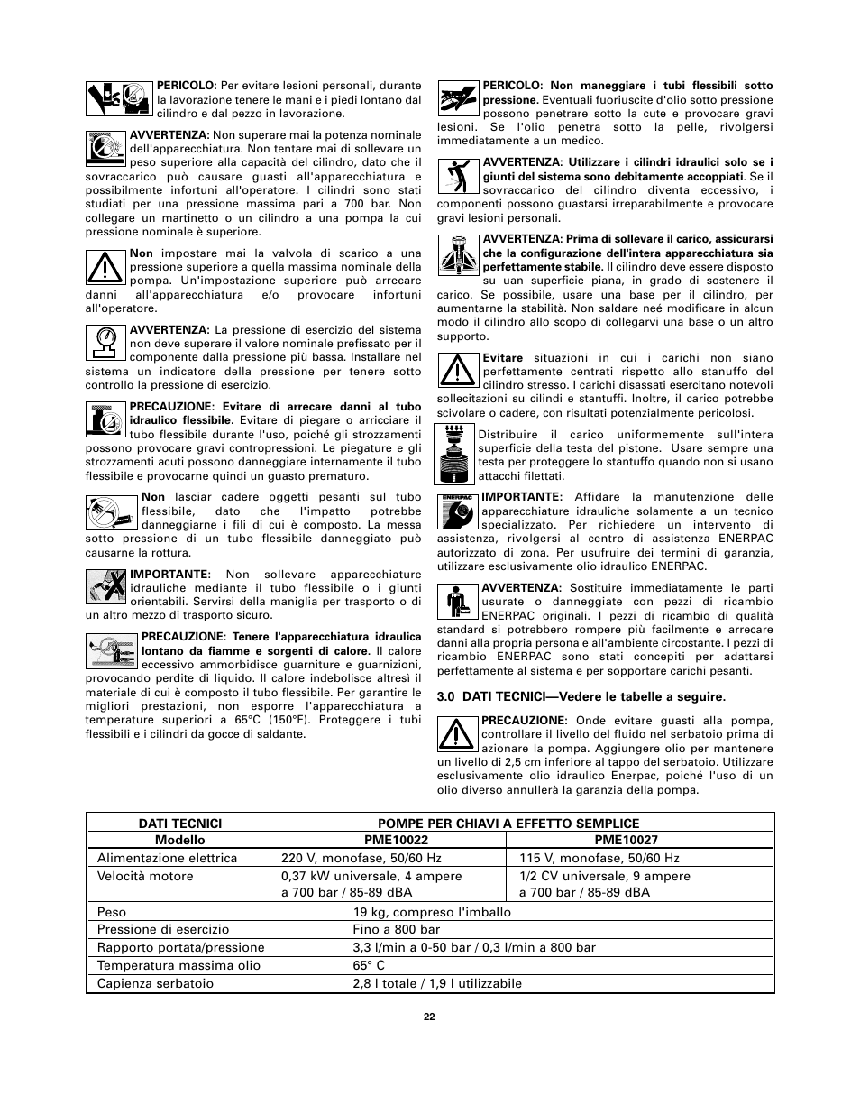 Enerpac PMU-Series User Manual | Page 22 / 48