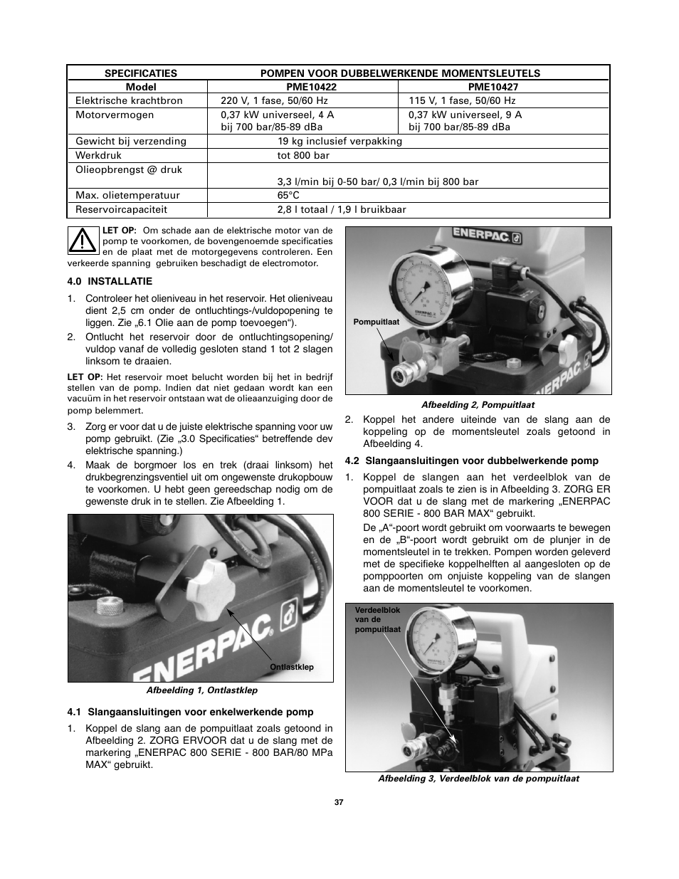 Enerpac PMU-Series User Manual | Page 37 / 48