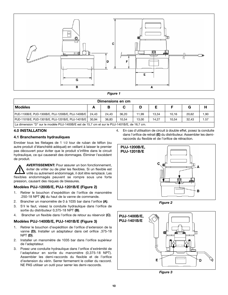 Enerpac PU-Series User Manual | Page 10 / 56