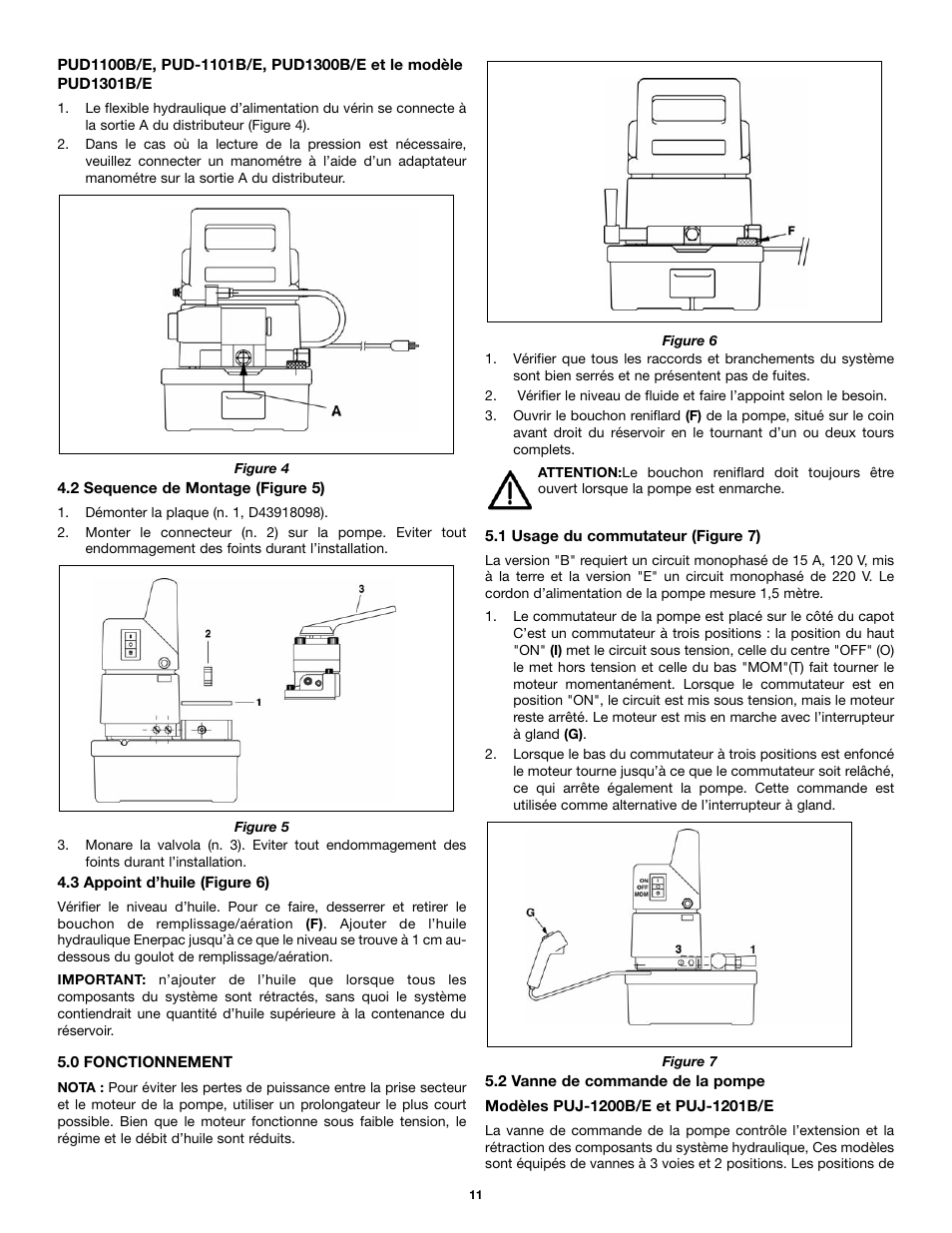 Enerpac PU-Series User Manual | Page 11 / 56