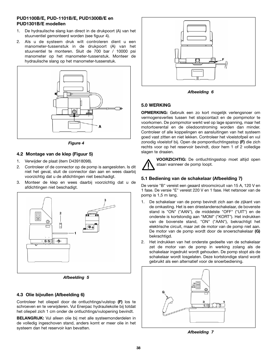 Enerpac PU-Series User Manual | Page 38 / 56