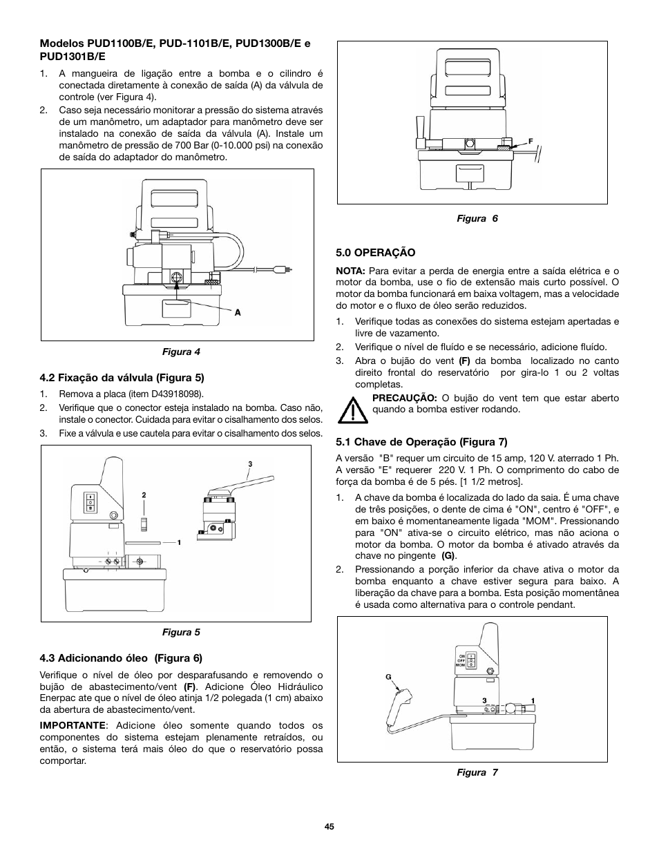 Enerpac PU-Series User Manual | Page 45 / 56