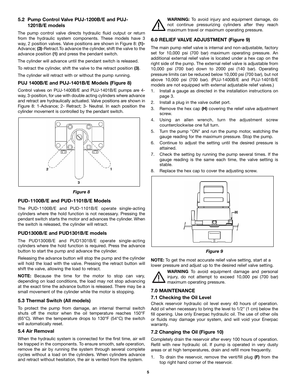 Enerpac PU-Series User Manual | Page 5 / 56