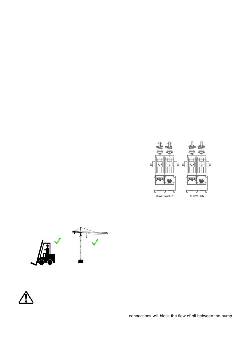 0 installation, 1 transportation, 2 electric connections | 3 hydraulic connections | Enerpac SFP-Series User Manual | Page 3 / 6