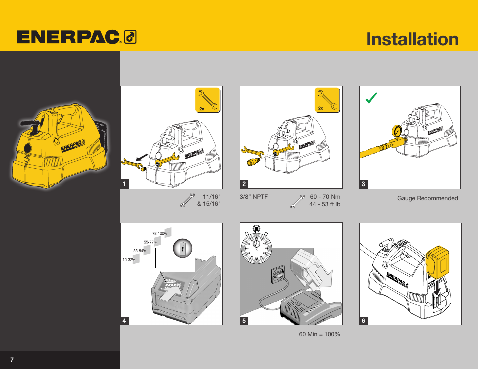 Installation | Enerpac XC-Series User Manual | Page 5 / 14