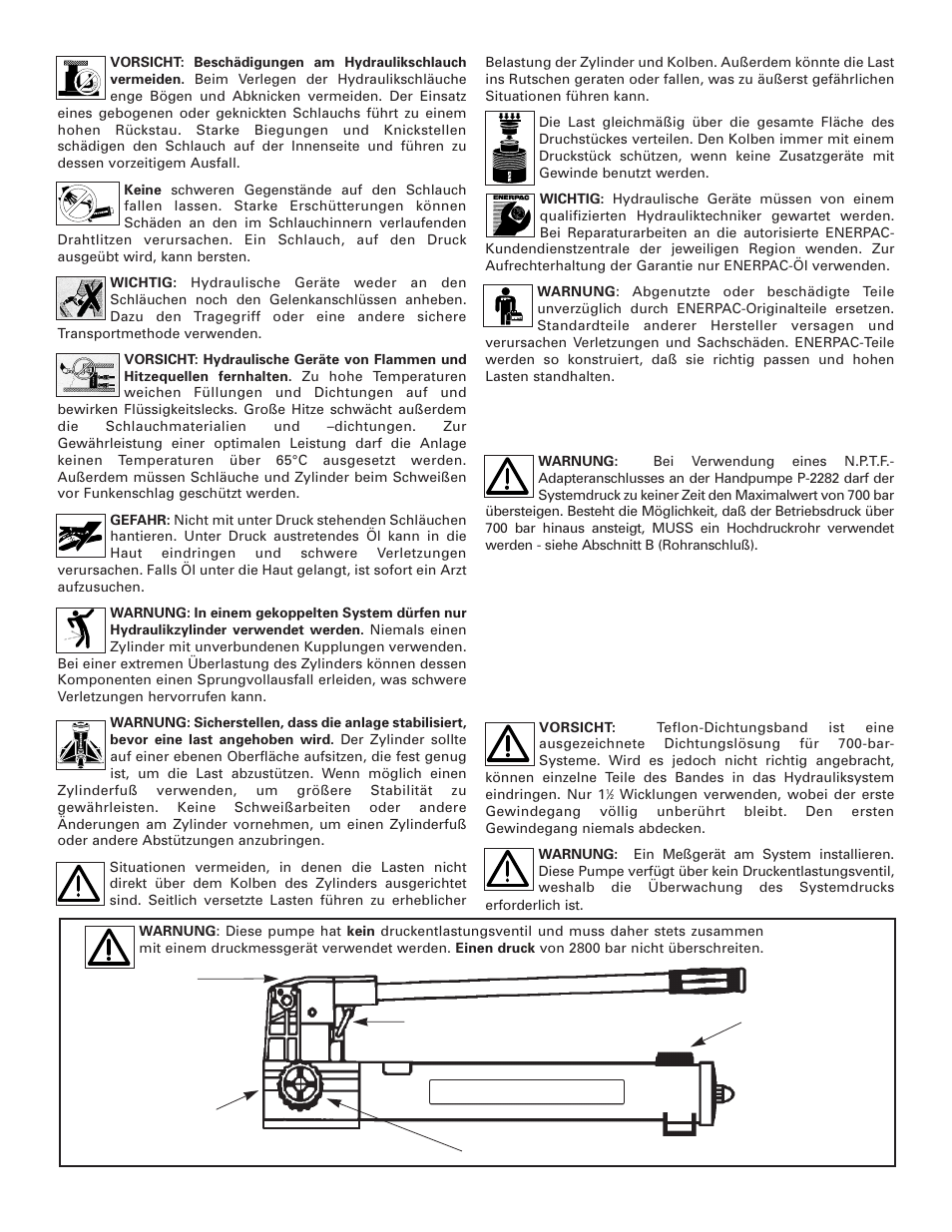 Enerpac P-2282 User Manual | Page 8 / 20