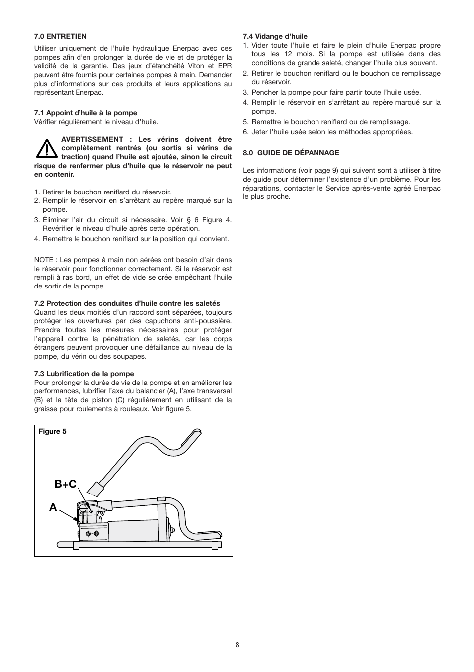 Ab+c | Enerpac P-392FP User Manual | Page 8 / 14