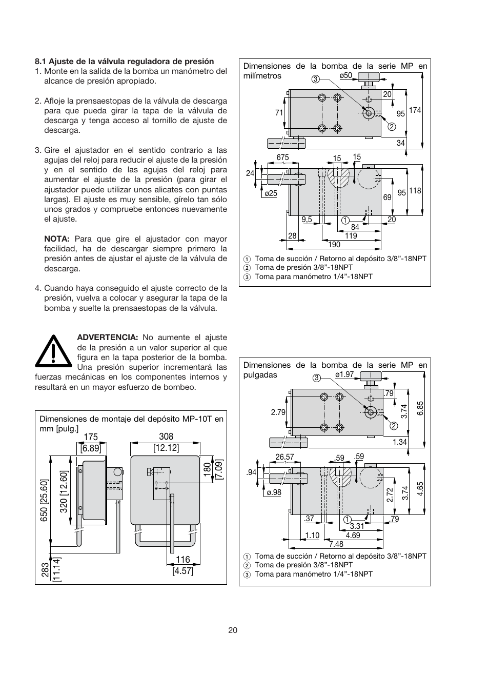 Enerpac MP-Series User Manual | Page 20 / 30