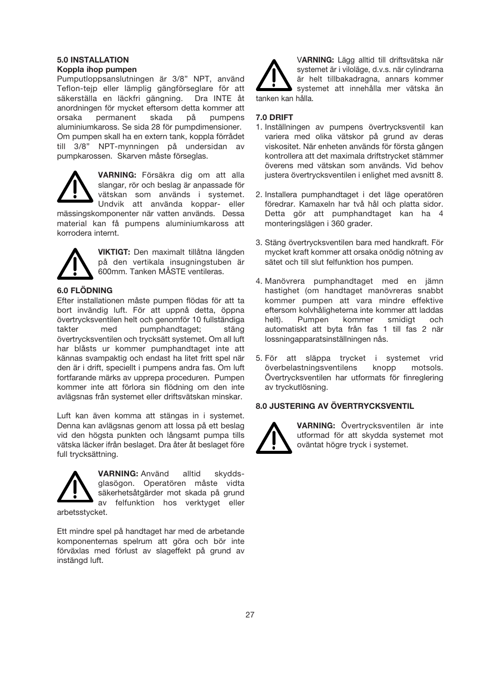 Enerpac MP-Series User Manual | Page 27 / 30