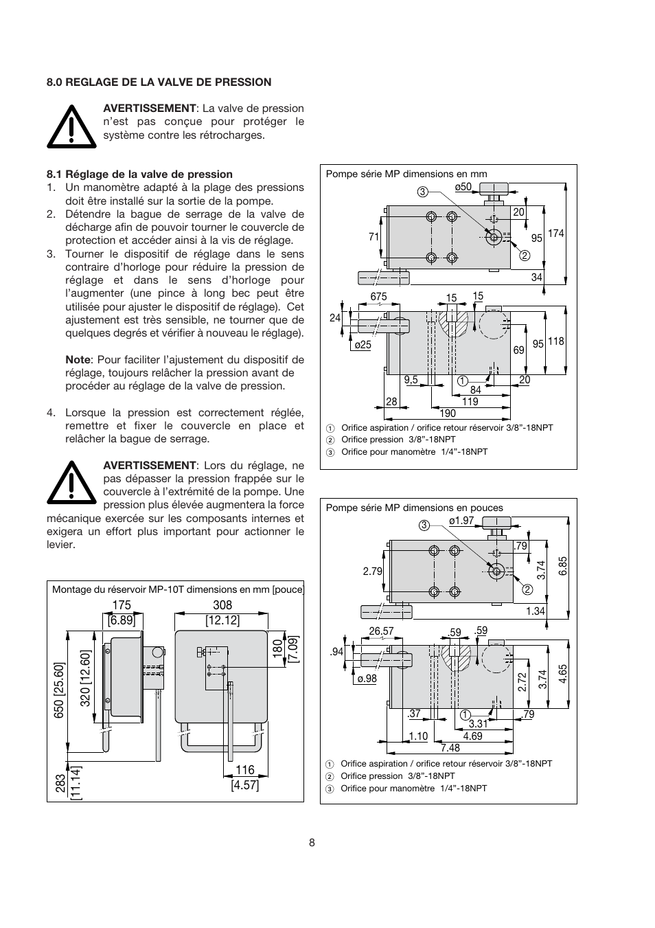 Enerpac MP-Series User Manual | Page 8 / 30