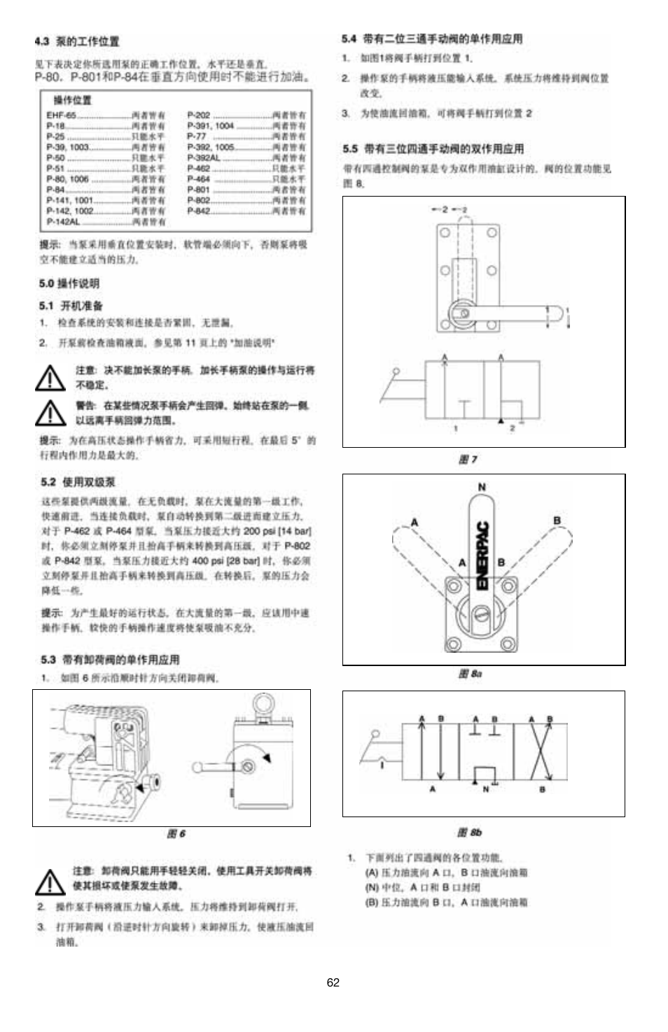 Enerpac P-Series User Manual | Page 62 / 96