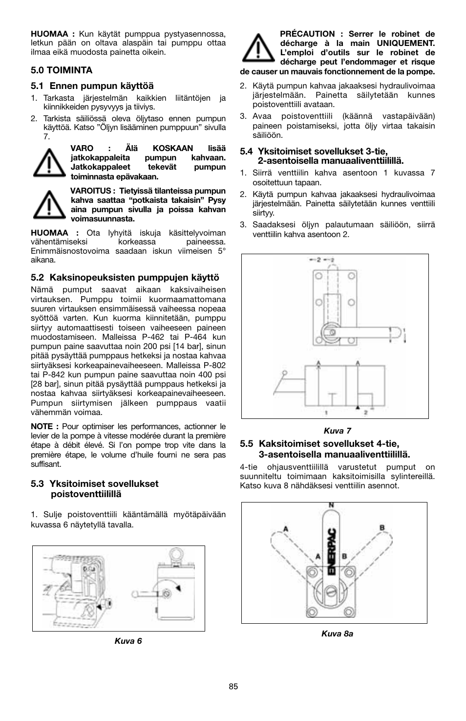 Enerpac P-Series User Manual | Page 85 / 96