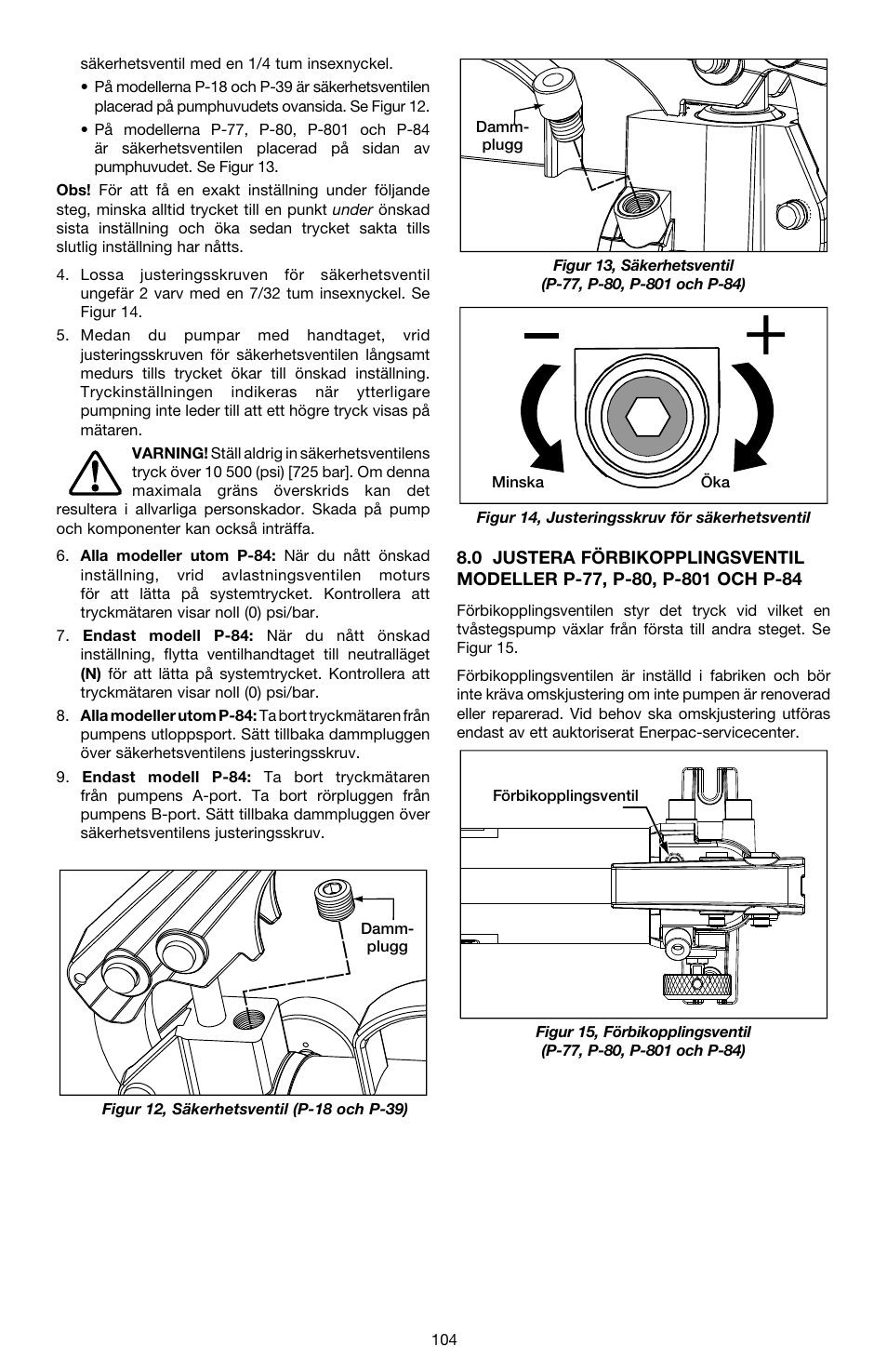 Enerpac P-Series ULTIMA User Manual | Page 104 / 128