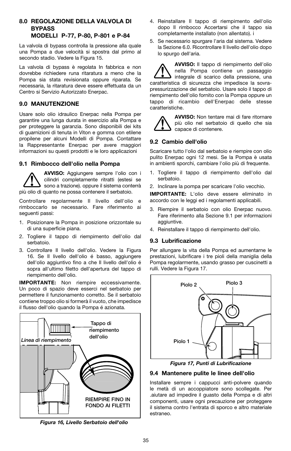 Enerpac P-Series ULTIMA User Manual | Page 35 / 128