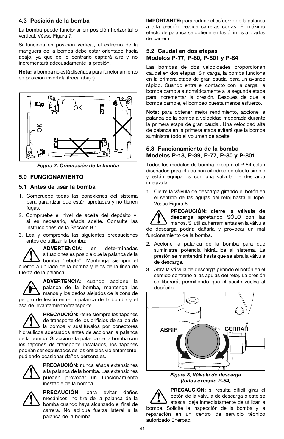 Enerpac P-Series ULTIMA User Manual | Page 41 / 128