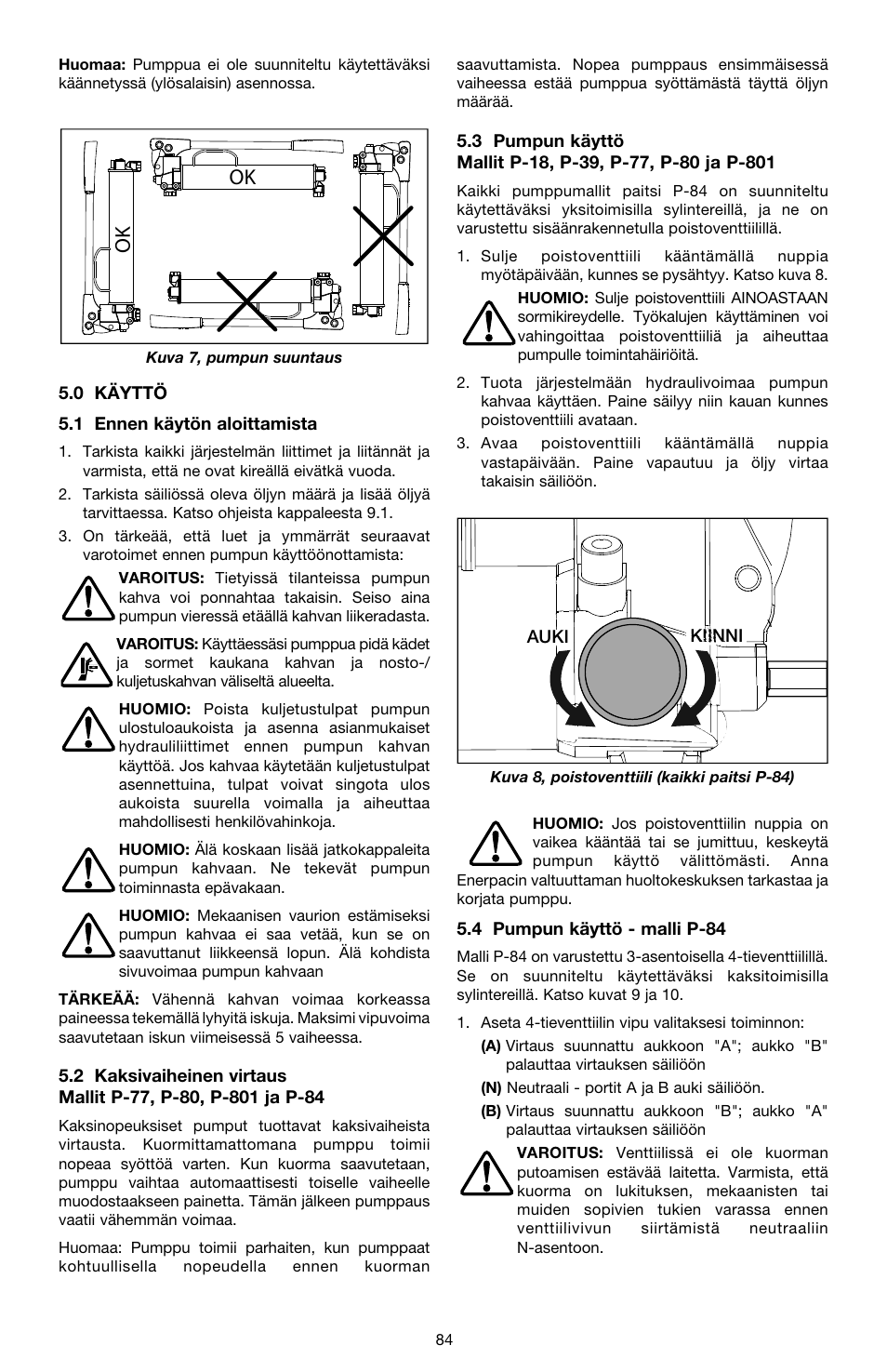 Enerpac P-Series ULTIMA User Manual | Page 84 / 128