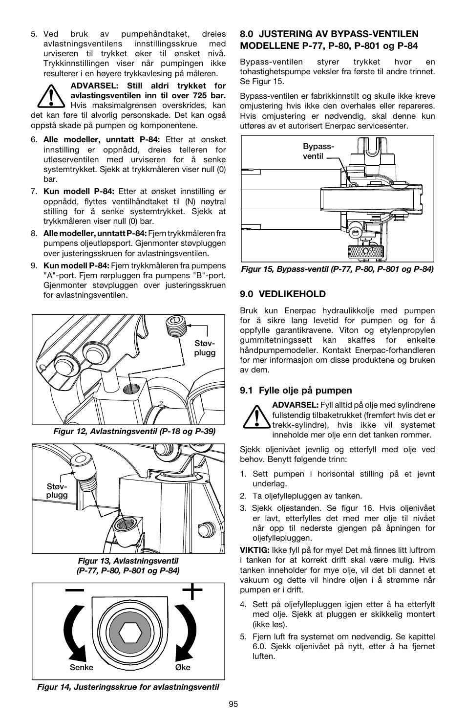 Enerpac P-Series ULTIMA User Manual | Page 95 / 128