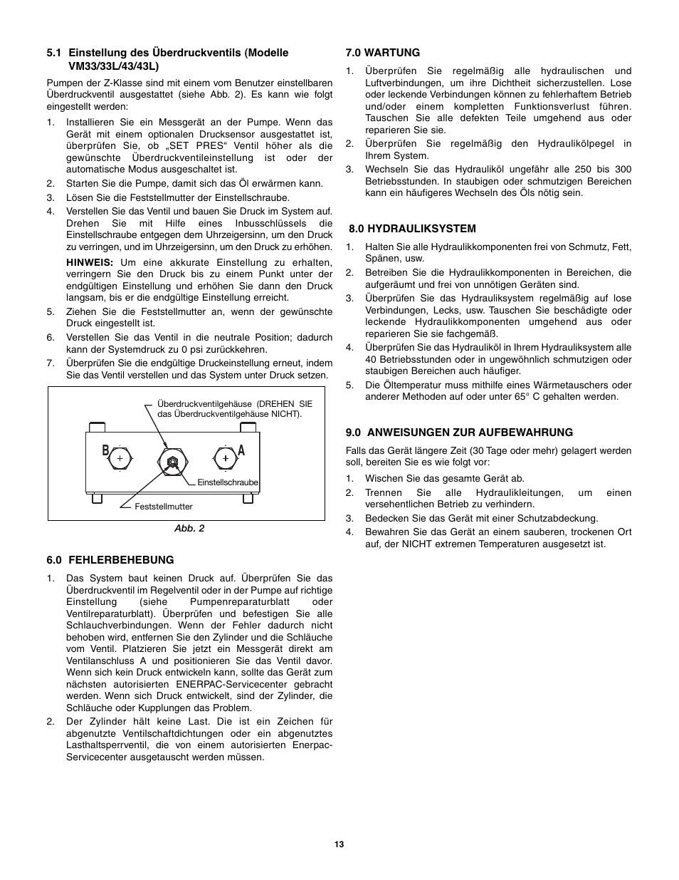 Enerpac VM43 User Manual | Page 13 / 48